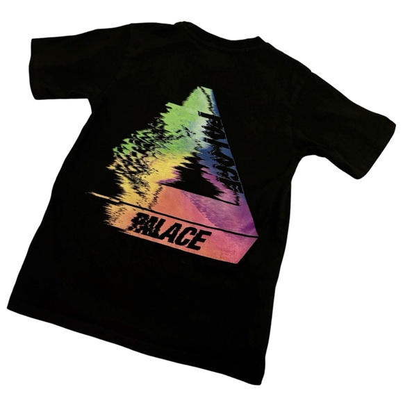 PALACE Black T-Shirt with Rainbow Logo ✨bundle for $9 - Picture 3 of 9